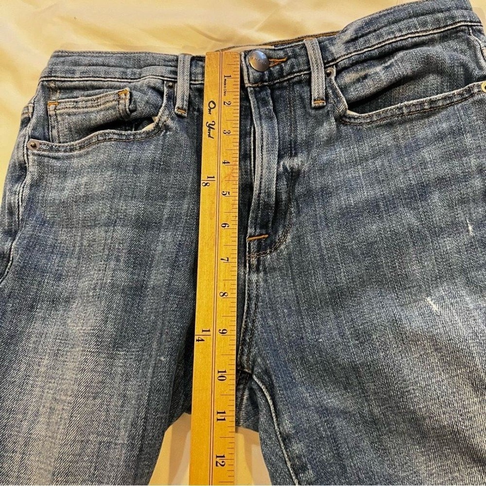 Frame Distressed Blue‎ Denim Le Beau Cropped Jeans Women's Size 25 - Picture 5 of 10